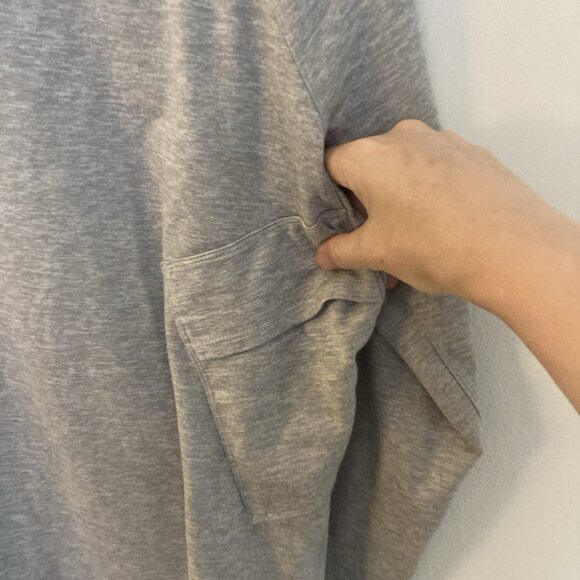 Kit And Ace Men’s Sweater Quarter Zip Side Pocket Gray Size L - Picture 3 of 5